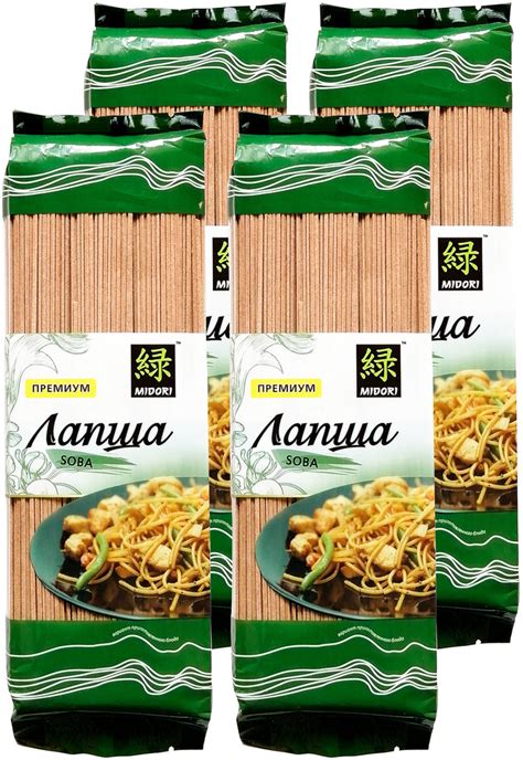 Лапша гречневая Midori Соба, 300 г - 4 шт - купить с доставкой по ...