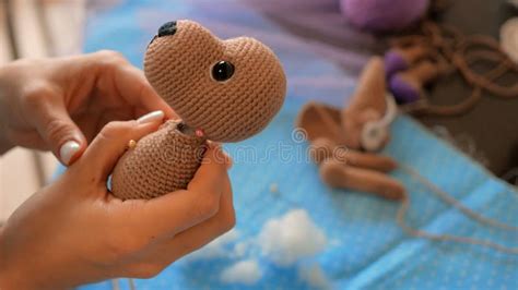 Stuffing Toy, Meticulous Craft Handiwork. Art Toy-making, Detailed ...