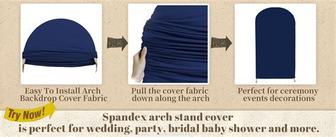 Amazon Fanproms Wedding Arch Cover X Ft Navy Blue Arch Covers