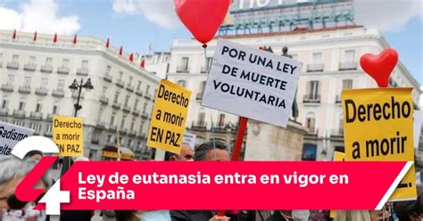 Ley De Eutanasia Entra En Vigor En España Noticias24siete