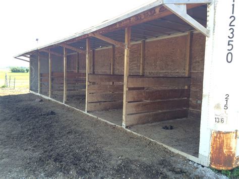 Cheap Run In Shelter Made From A Shipping Container Horse Shelter