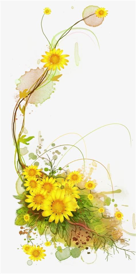 Sunflower Vines PNG - High Quality Clipart