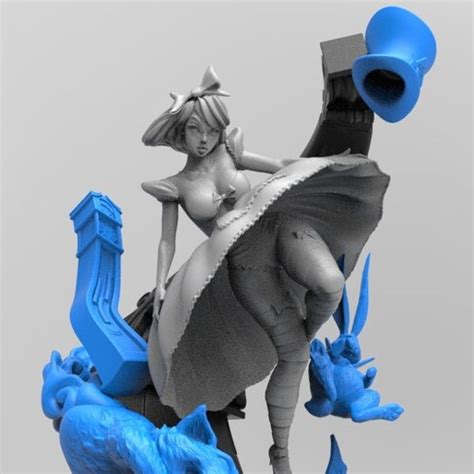 Mad Hatter Alice In Wonderland Stl File Only For 3d Print Etsy