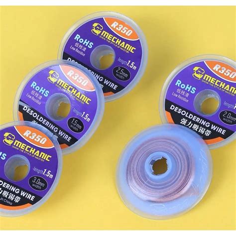 Jual Solder Wick Pita Pembersih Timah Original Mechanic Shopee