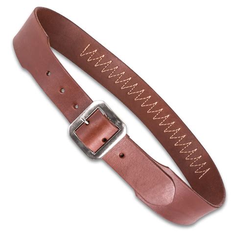Mahogany Leather Gun Belt 20 Cartridge Loops