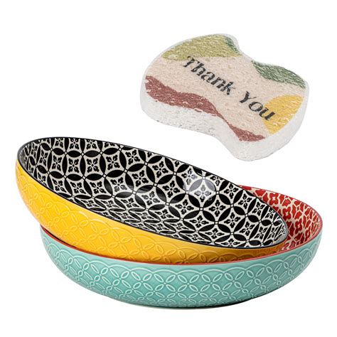 Beautiful Set Of 3 Bowls Small Medium And Large In Assorted Colors By Drew Barrymore