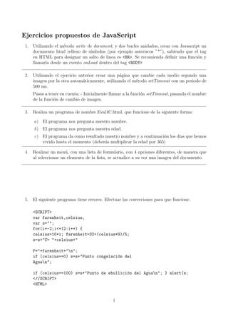 Ejercicios Javascript PDF Descarga Gratuita