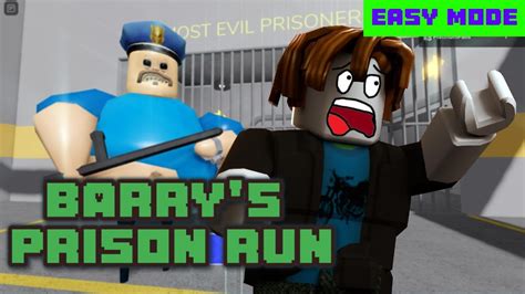 Barrys Prison Run Story Obby [easy Mode] Walkthrough And Boss Battle