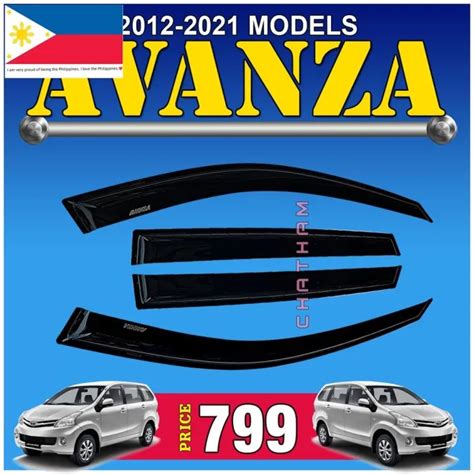 Pay Ten For Fake Rain Guard Window Door Sun Visor For Toyota Avanza