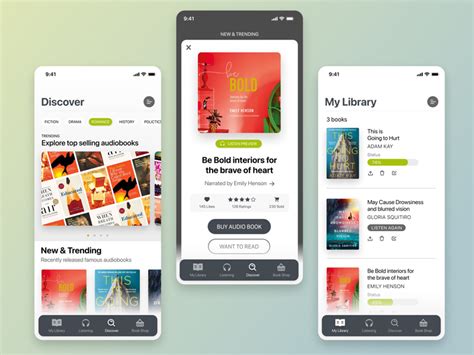 Audiobook App Ui Figma Free Download