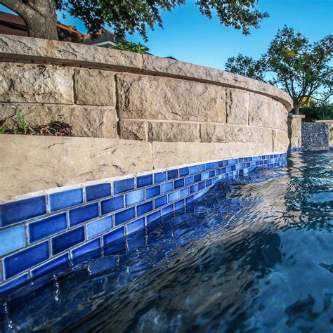 Indigo 78 X 1 78 Glasstel 11 Fujiwa Porcelain Pool Tile Aquablu Mosaics