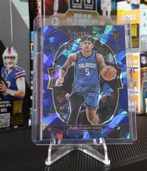 Panini Select Paolo Banchero Blue Cracked Ice Prizm Rookie