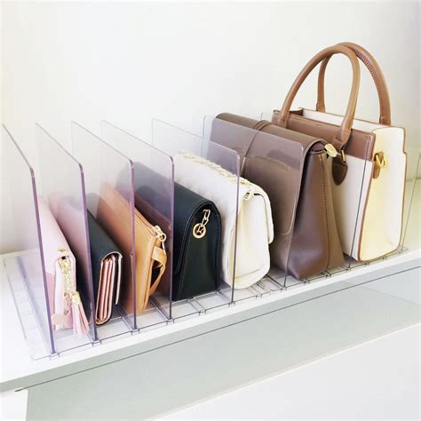 Amazon Moryimi Purse Organizer For Closet Adjustable Clear Shelf