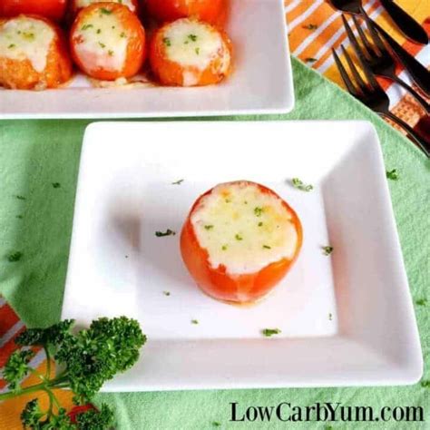 Stuffed Tomatoes with Meat and Cheese - Low Carb Yum