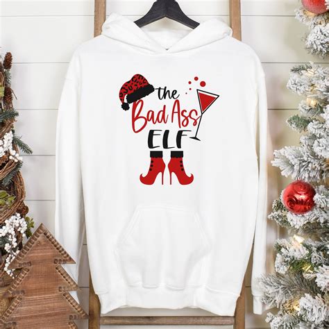 Bad Ass Elf Svg Png Cute Elf Shirt Design Drinking Elf Svg Etsy