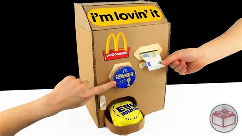 How To Make McDonald's McMuffin Machine With Cardboard - YouTube