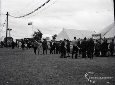 Dagenham Town Show 1965 Showing Group Of People Outside Marquee 1965