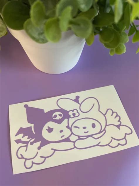 My Melody Kuromi Heart Poster Sticker Vinyl Decal Sanrio Free Ship