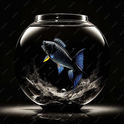 Premium AI Image | Aquarium fish black background