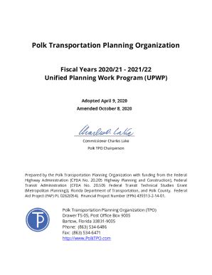 Fillable Online Pdf Unified Planning Work Program Upwp State Fiscal