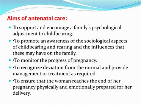 Ppt Antenatal Prenatal Care Powerpoint Presentation Free Download Id 9567326