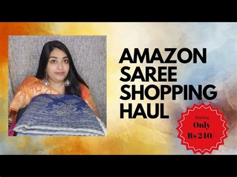 Amazon Saree Shopping Haul Festival Collection Saree Haul