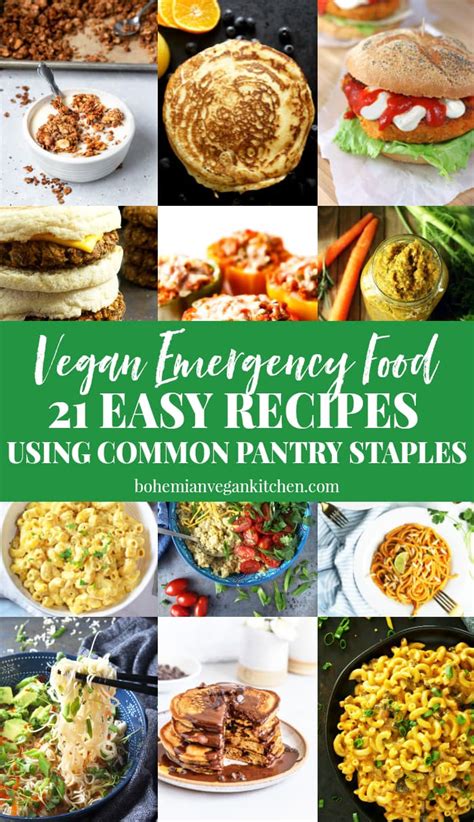 21 Easy Recipes to Bulk Up Your Vegan Emergency Food Supply