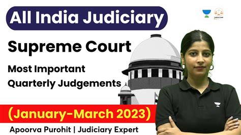 Supreme Court Most Important Quarterly Judgements January March