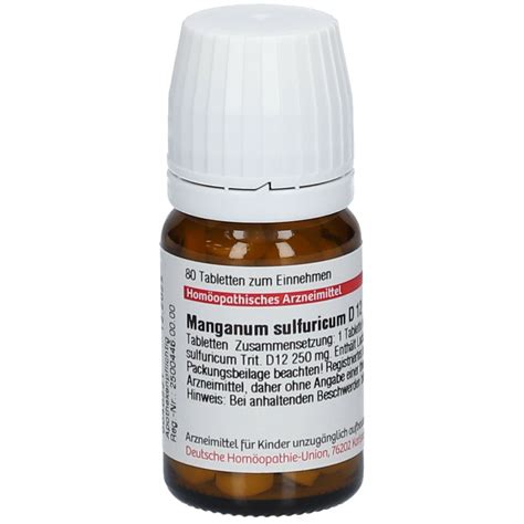 DHU Manganum Sulfuricum D12 80 St Shop Apotheke