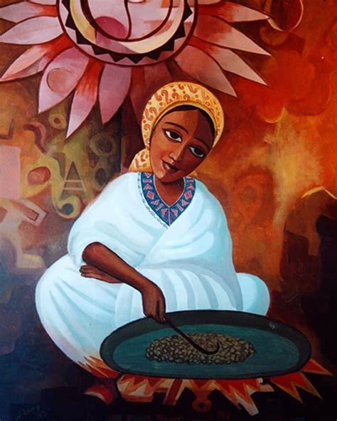 Ethiopian Coffee Ethiopian Coffee Ceremony Ethiopian Coffee painting Ethiopian Art Ethiopian ...