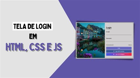 Projeto Tela De Login Html Css Passo A Passo B Sico Youtube