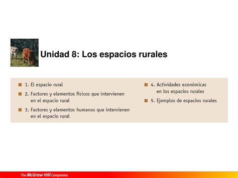 PPT Unidad 8 Los Espacios Rurales PowerPoint Presentation Free