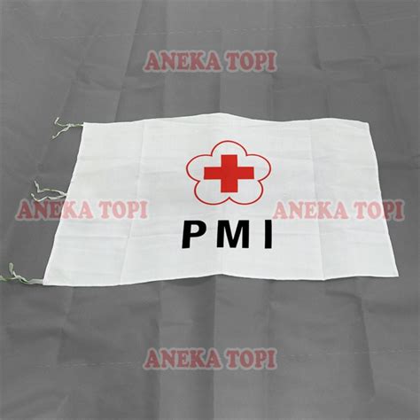 Jual Bendera Palang Merah Indonesia Logo Pmi Halus Bendera Pmi Aneka