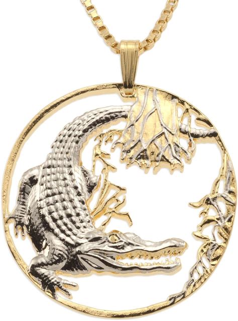 Alligator Pendant Alligator Jewelry 1 14 Diameter