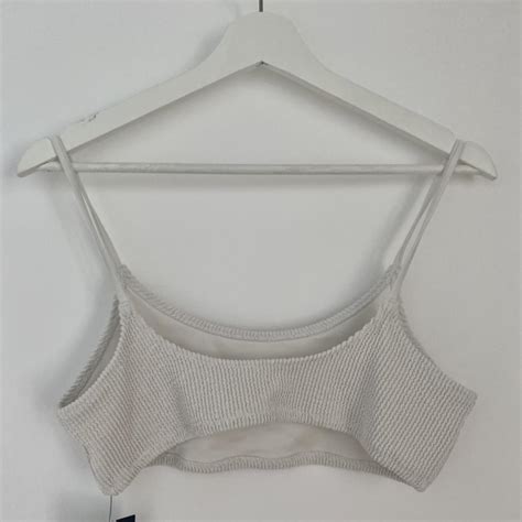 Weekday Crinkle Bikini Top Never Worn To Big For Me Depop
