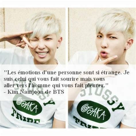 Pingl Par Satanas Lhunae Sur Bts Rap Monster Bts Citations