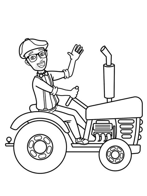 Desenhos De Blippi E Cachorro Para Colorir E Imprimir Colorironlinecom