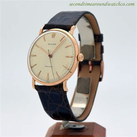 A 1956 Rolex Precision Reference 9659 Watch That Features An 18k Rose