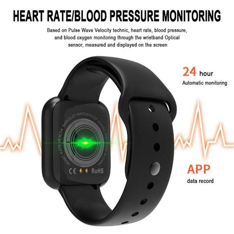 Buy IP67 Waterproof Smartwatch Heart Rate Monitoring Blood Pressure ...