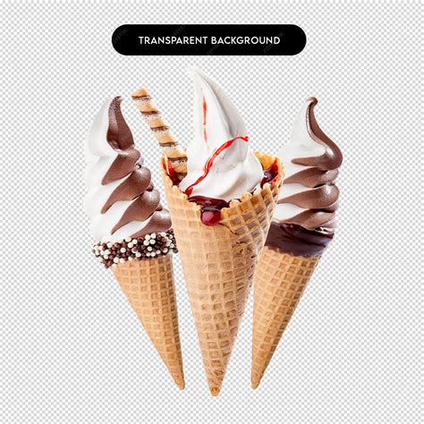 Premium Psd Delicious Ice Cream Cone Illustrations Sweet Summer Treats