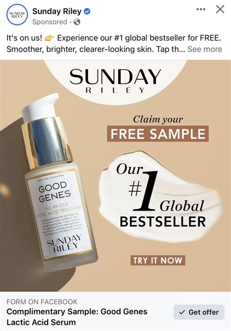 Sunday Riley Good Genes Serum sample - Get me FREE Samples