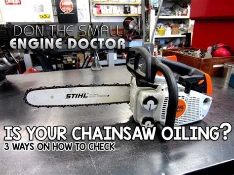 3 Easy Ways To Check If Your Chainsaw Is Oiling The Bar Chain Video