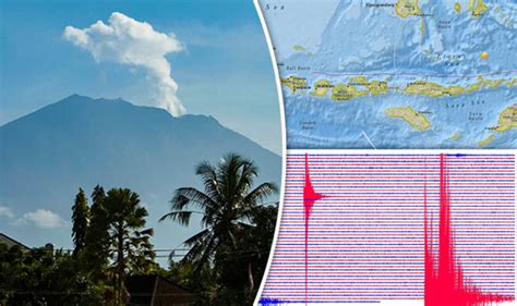 Bali Volcano Eruption Mount Agung Seismograph Shows Shock Spike In