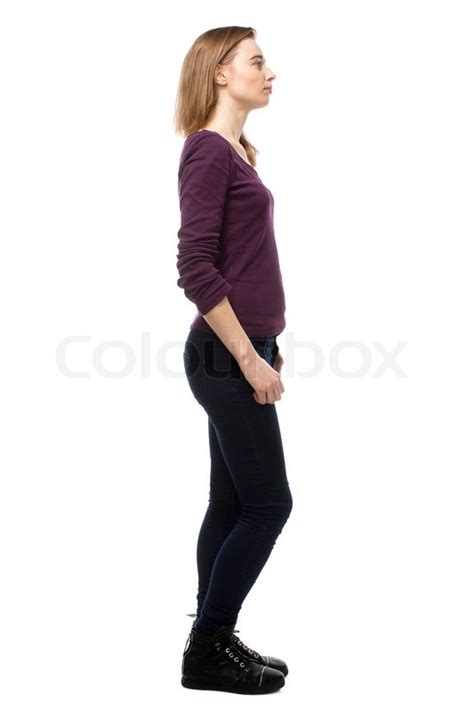 Woman Standing Sideways