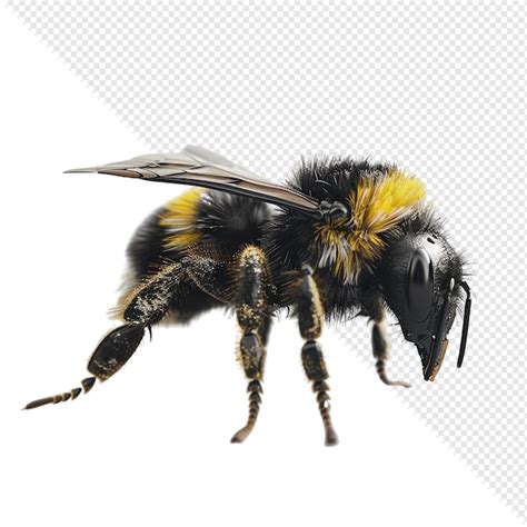 Bumblebee Closeup Premium Ai Generated Psd