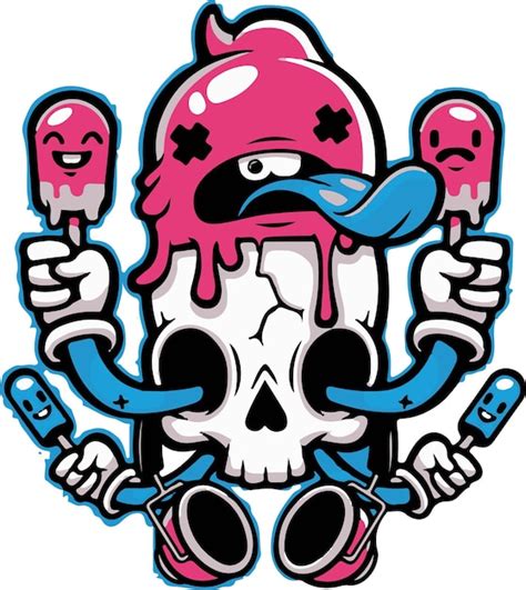 Premium Vector Skull Cartoon