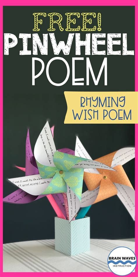 Pinwheel Poem Free Poetry Lesson And Activity Poetry Lessons