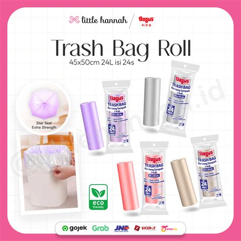 Jual Bagus Trash Bag Roll Kantong Sampah Nappy Bin Kantong Sampah