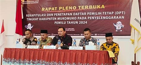 Ini Dia Dpt Mukomuko Untuk Pemilu 2024