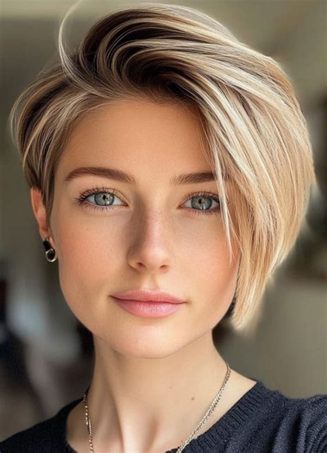 35 Cute Pixie Hairstyles To Steal The Spotlight Blonde Swoop Pixie